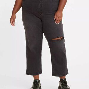 Levi's Wedgie Straight Crop Jeans Cut and Dry Size 20W